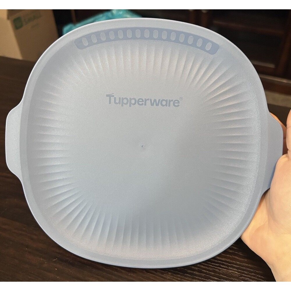 Tupperware Replacement Lid Only WOW Pop Microwave Popcorn Maker Blue  10513A-2